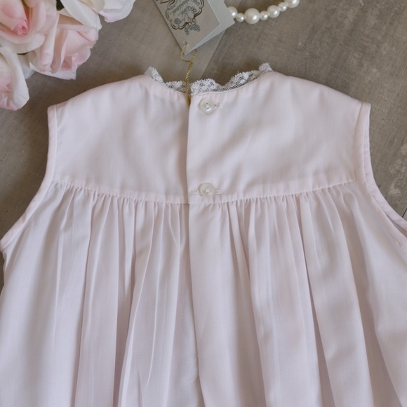 Feltman Brothers RARE Vintage Pink Romper Bubble Girls size Newborn NWT - Picture 4 of 5